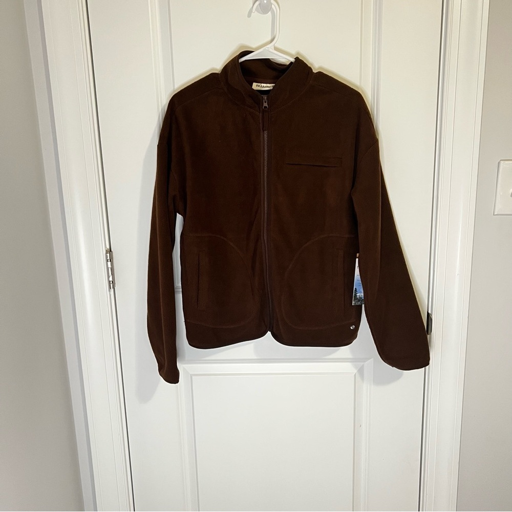 Bearpaw Brown Fleece Jacket Full Zip Women’s Size Medium